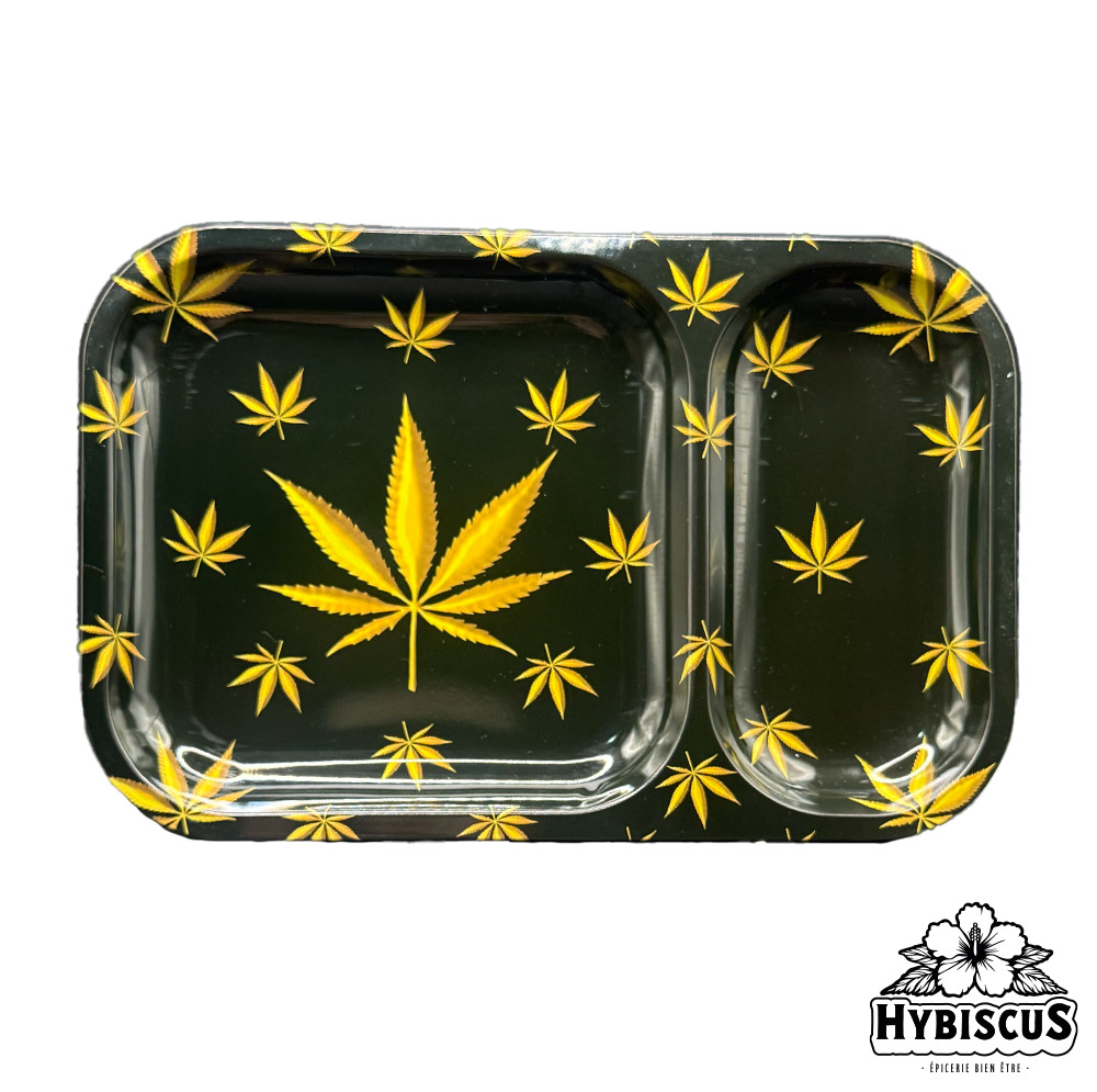 Plateau métal GOLD CANNABIS