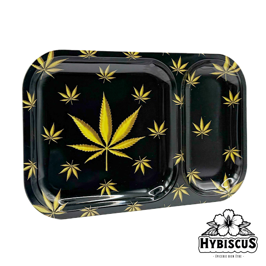 Plateau métal GOLD CANNABIS