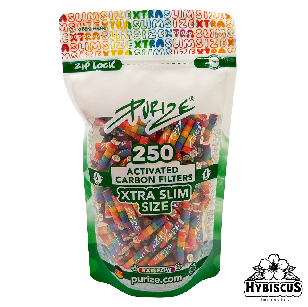 Filtres charbon actif RAINBOW 6mm x250