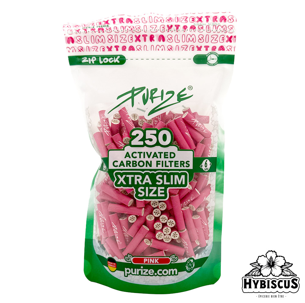 Filtres charbon actif PINK 6mm x250