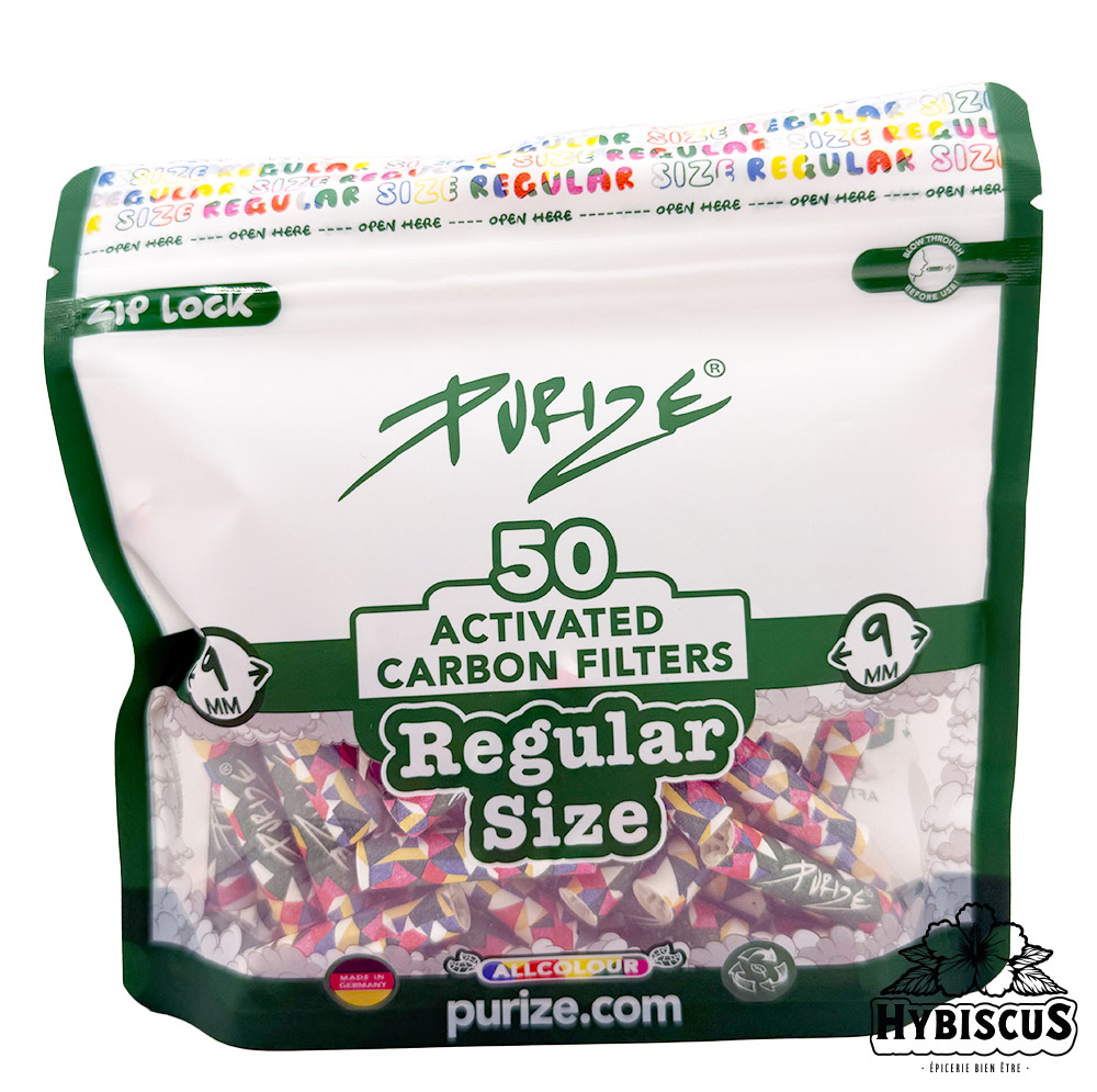 Filtres charbon actif ALL COLOR 9mm x50