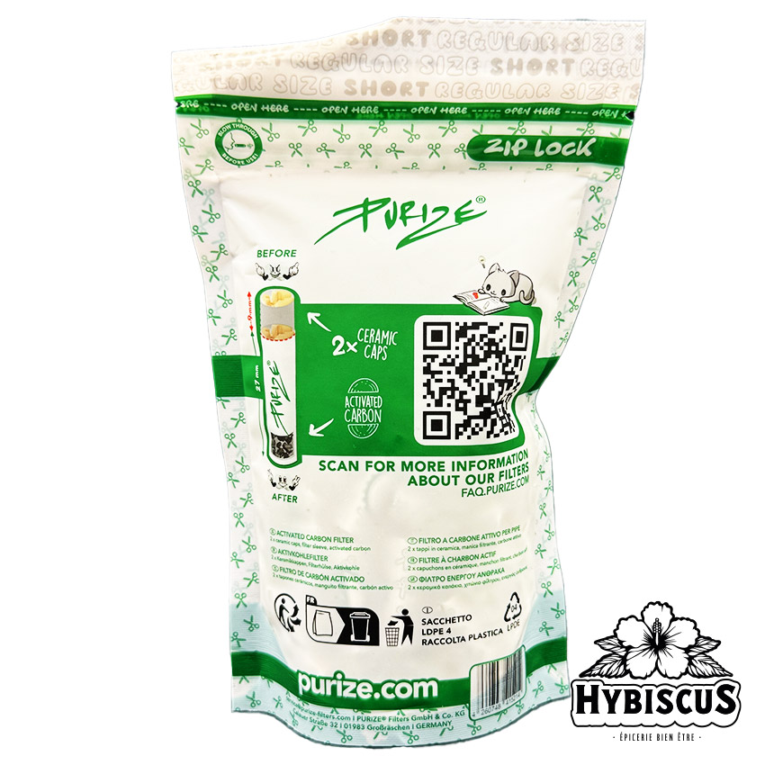 Filtres regular short WHITE 9mm x50