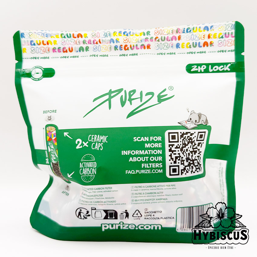Filtres charbon actif ALL COLOR 9mm x50