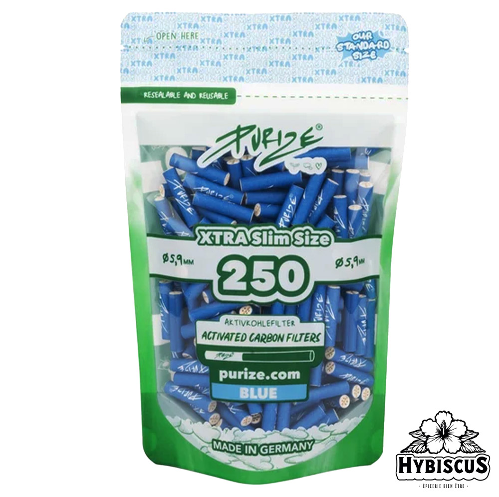 Filtres charbon actif BLUE 6mm x250