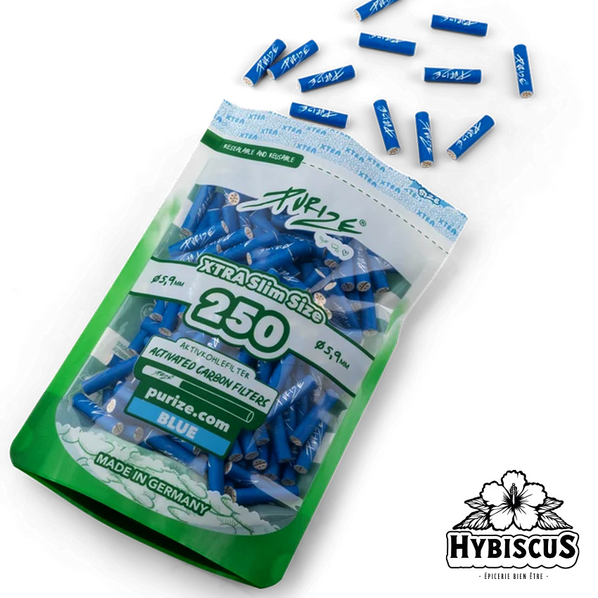 Filtres charbon actif BLUE 6mm x250