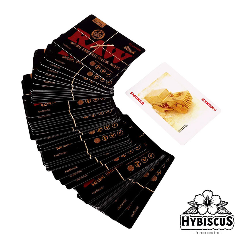 Jeu de cartes Black RAW